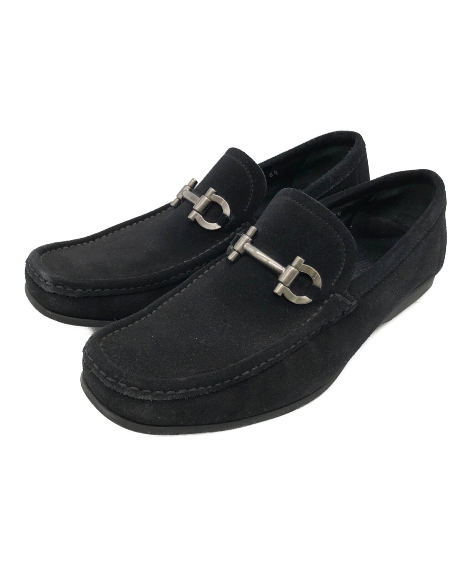 Salvatore Ferragamo スエード ビットローファー（中古・古着通販 