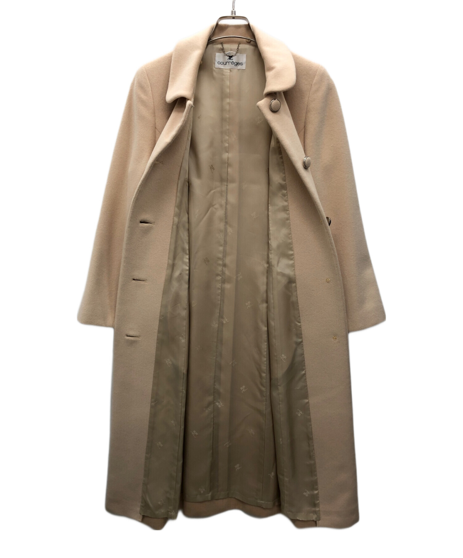 クレージュ COURREGES トレンチコート サイズ9AR S - ライトグリーン  