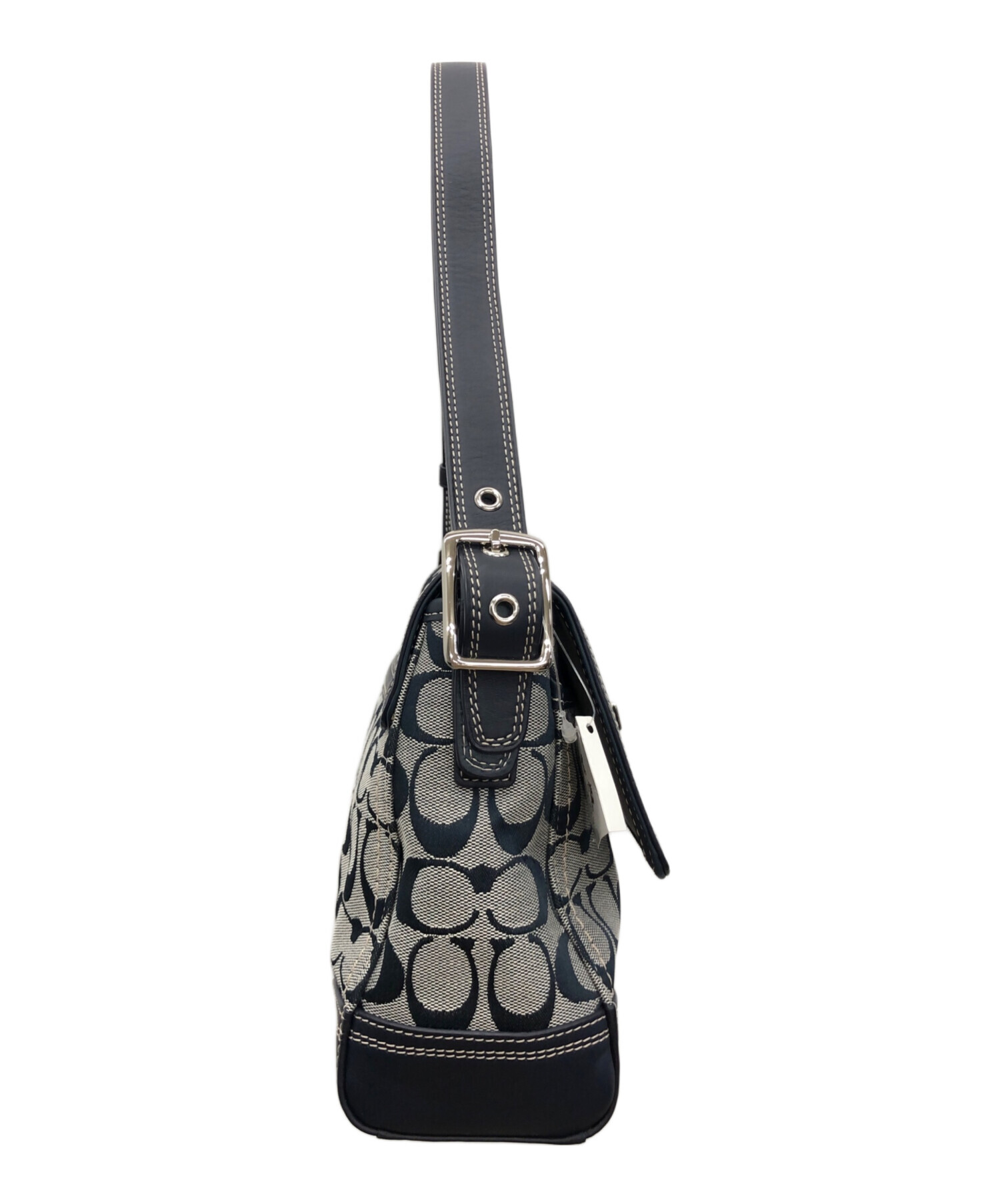 中古・古着通販】COACH (コーチ) ショルダーバッグ ネイビー 未 