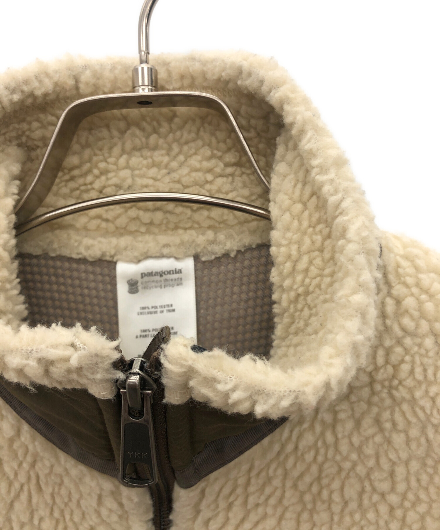 中古・古着通販】Patagonia (パタゴニア) フリースベスト アイボリー  