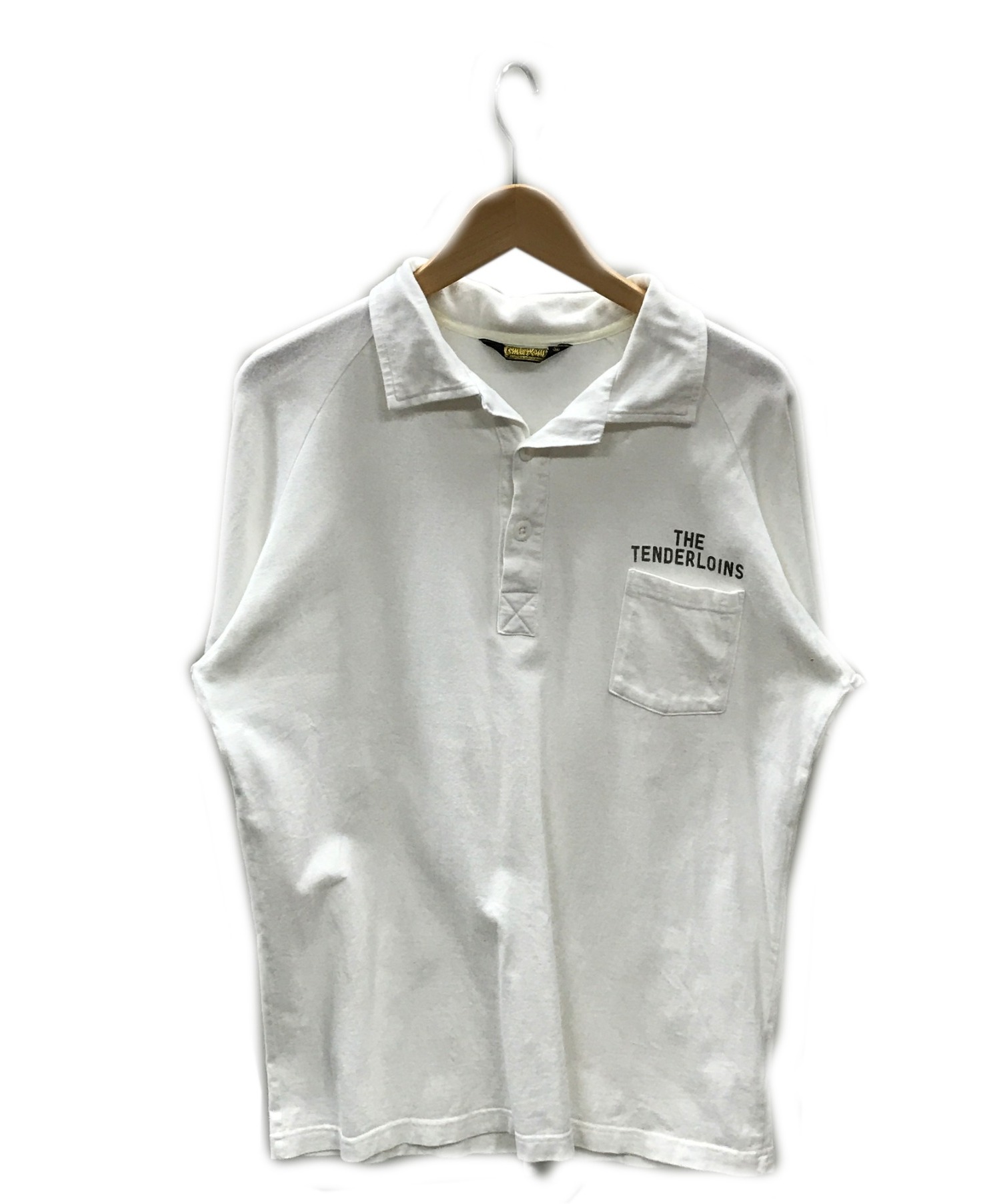 TENDERLOIN (テンダーロイン) ポロシャツ ホワイト サイズ:M 春夏物
