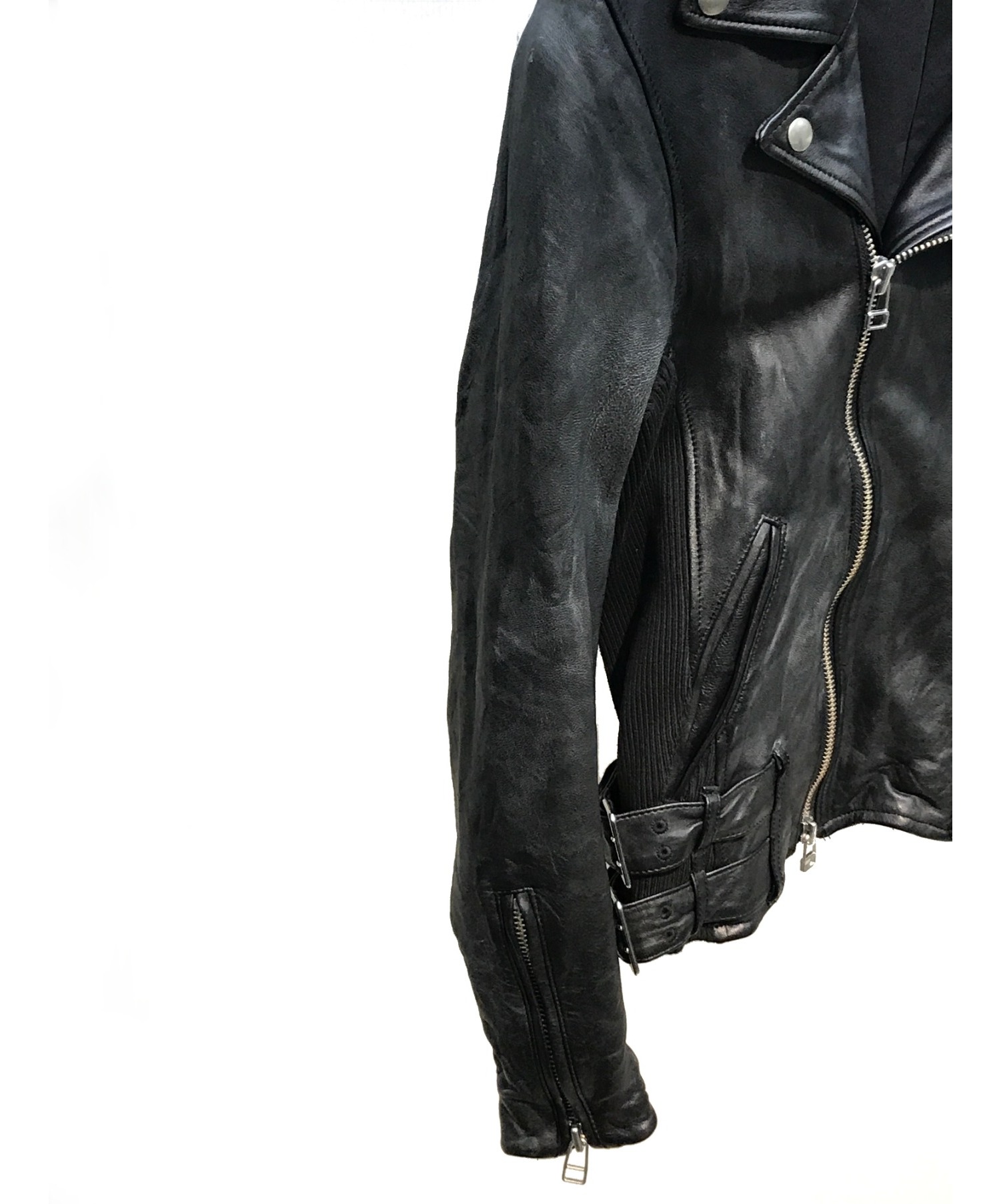 glamb (グラム) ライダースジャケット ブラック サイズ:実寸サイズをご確認ください。 秋冬物