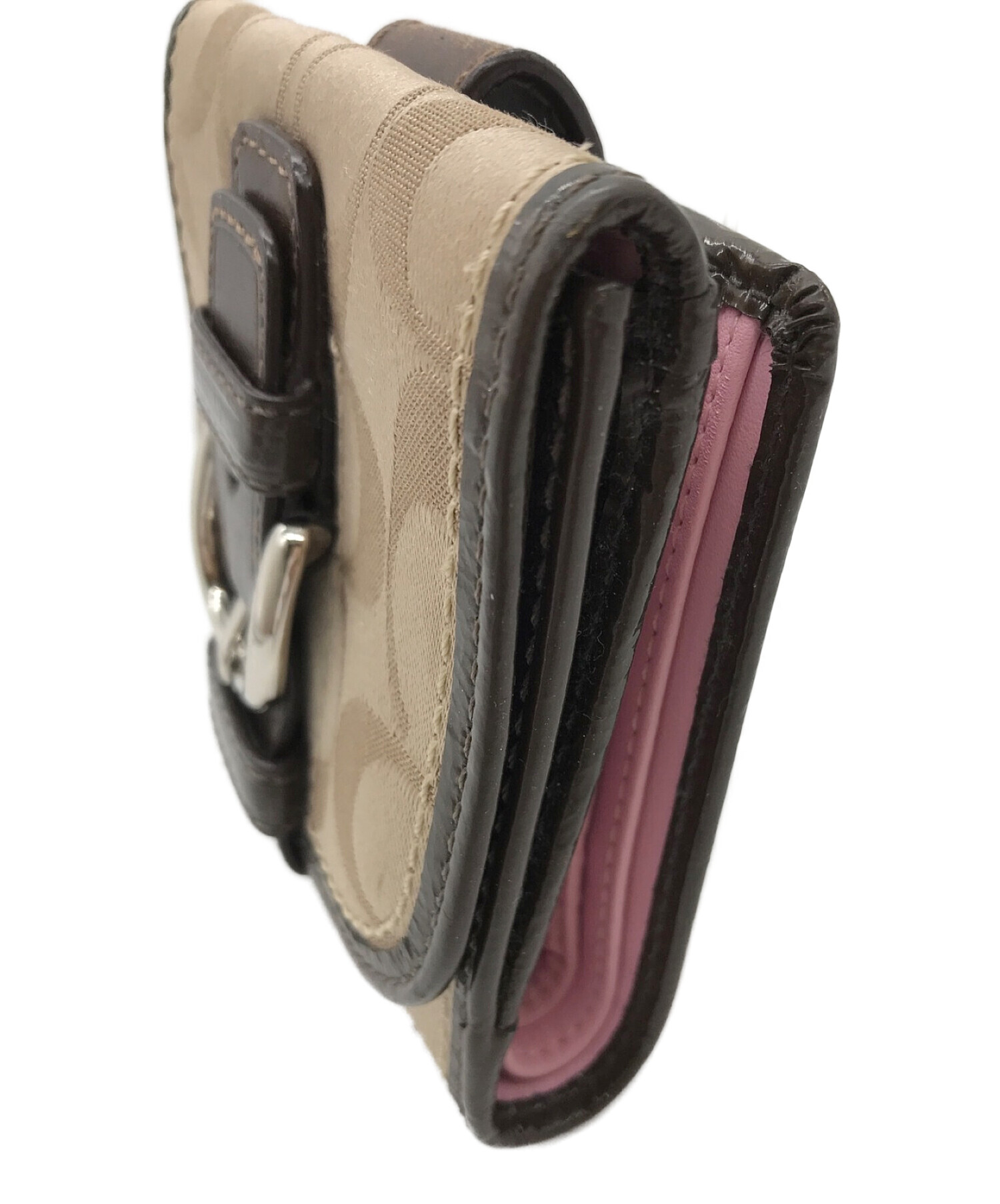 COACH (コーチ) 3つ折り財布 ブラウン サイズ:実寸サイズにてご確認ください。