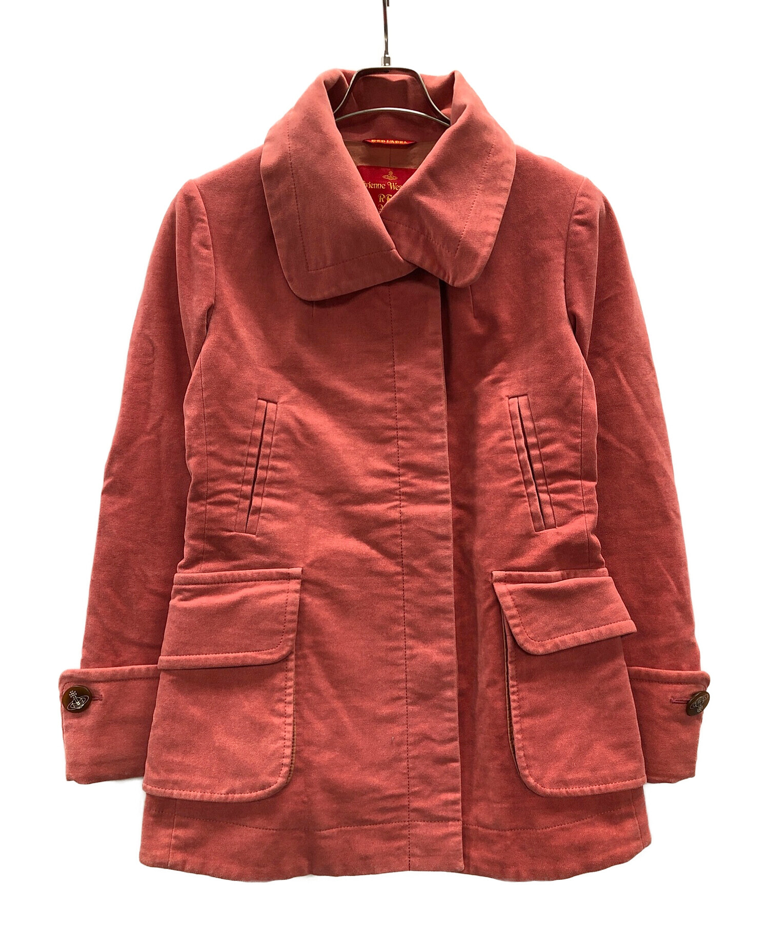 Vivienne Westwood RED LABEL (ヴィヴィアンウエストウッドレッドレーベル) コート ピンク サイズ:3