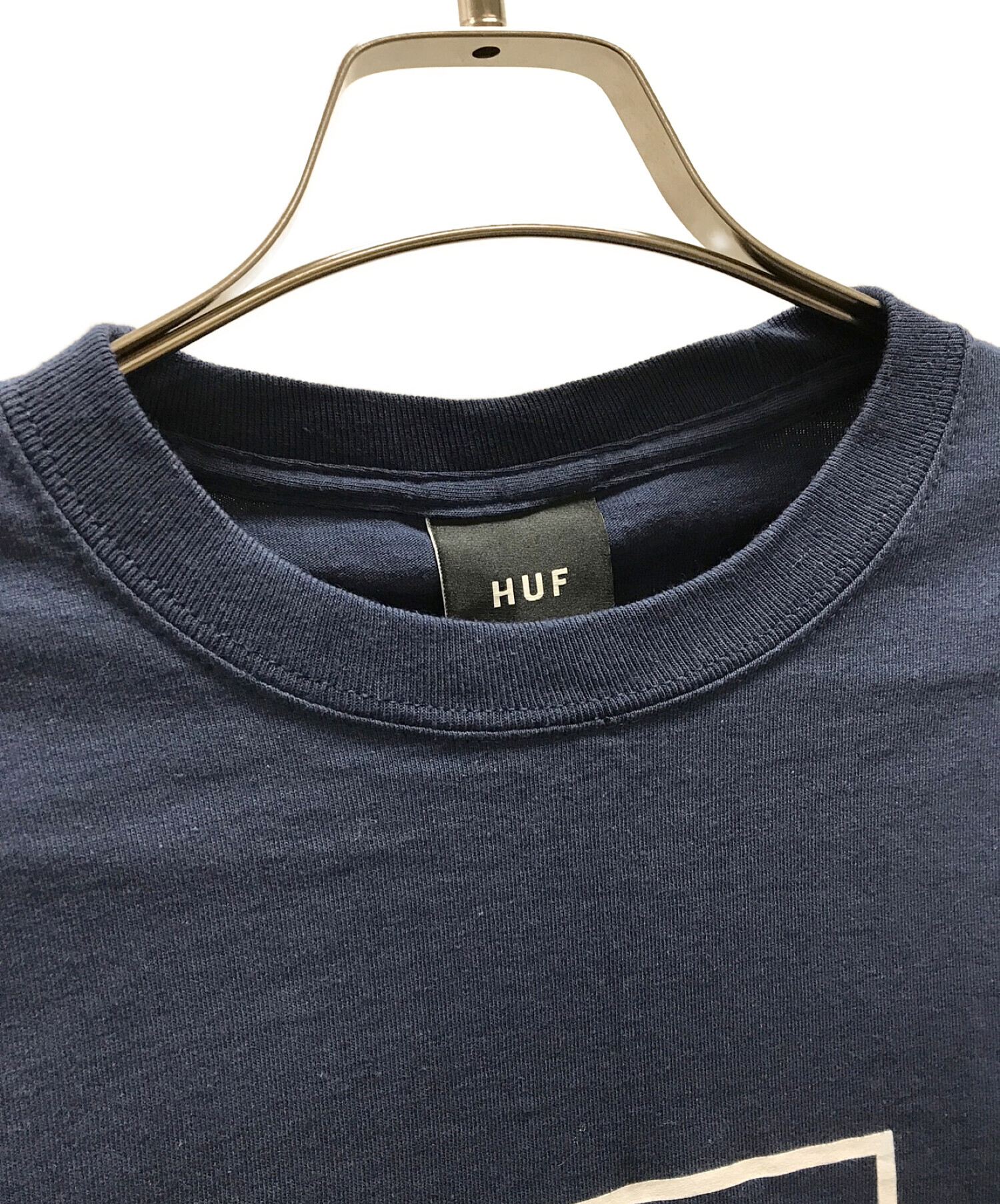 HUF (ハフ) 長袖Tシャツ ネイビー サイズ:S