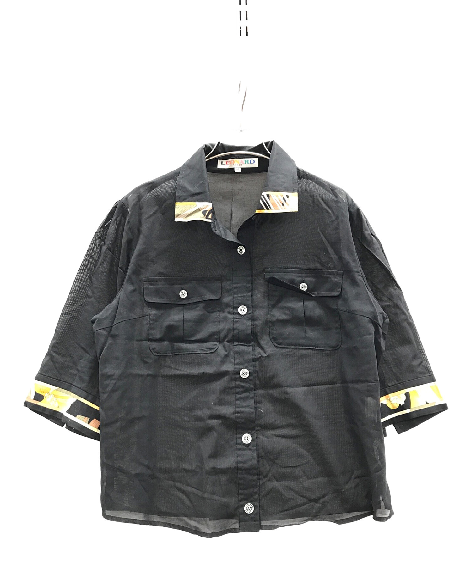 LEONARD (レオナール) シャツ ブラック サイズ:42