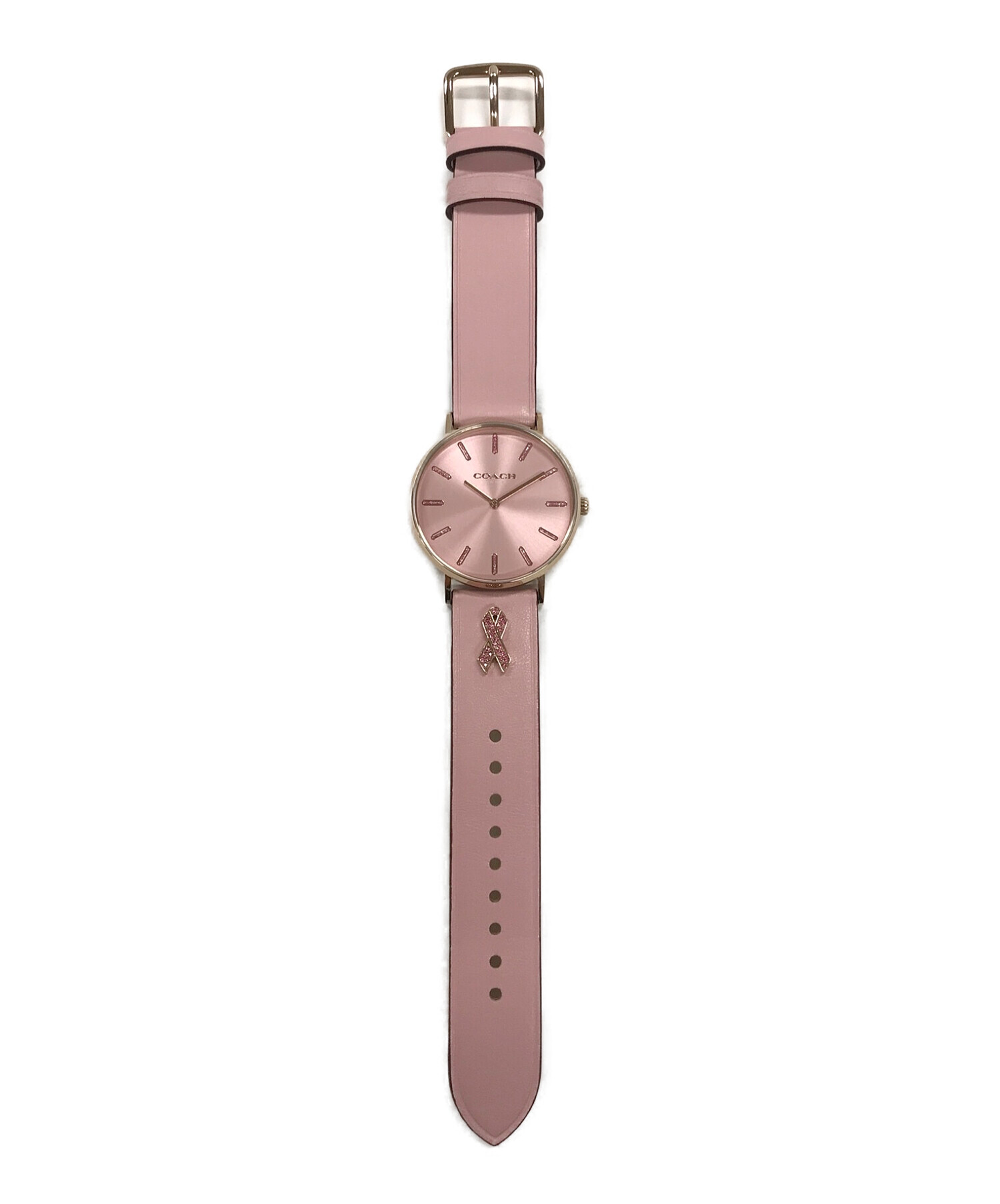中古・古着通販】COACH (コーチ) リストウォッチ 腕時計 ピンク サイズ 