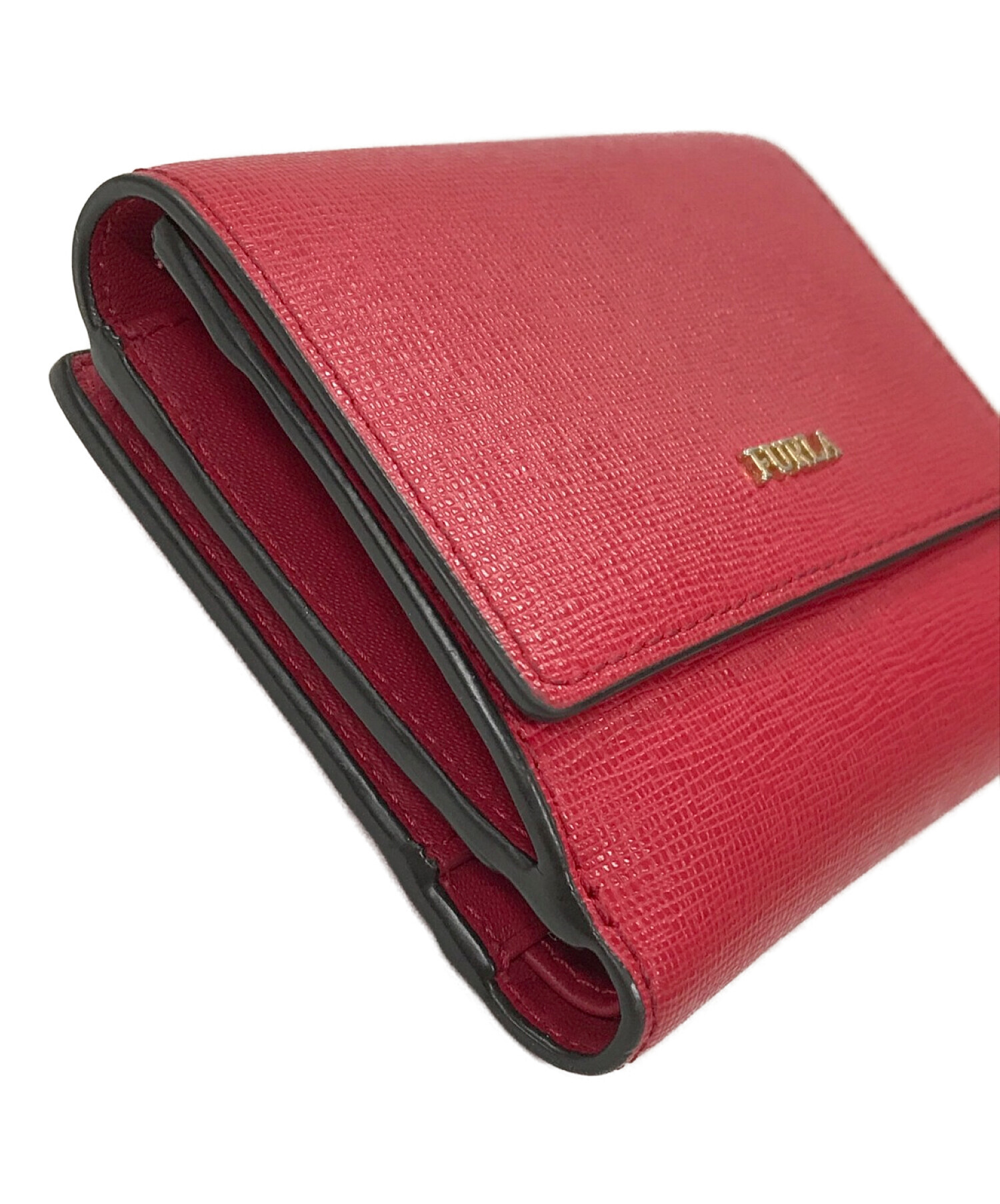 FURLA 財布 長財布 赤 レッド 花｜レディース