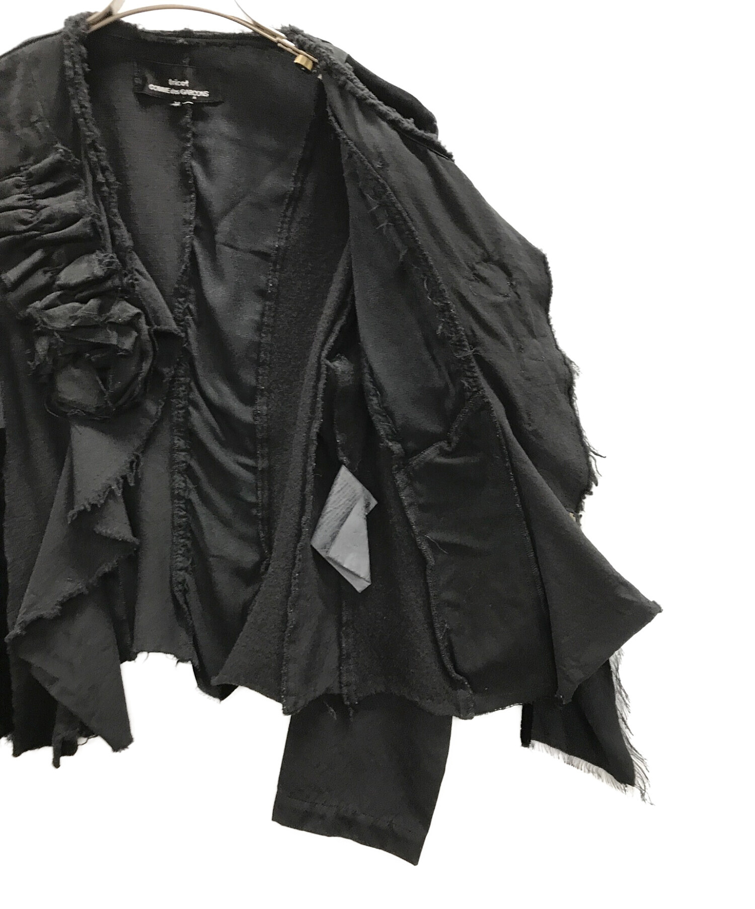 tricot COMME des GARCONS (トリココムデギャルソン) フリルジャケット ブラック サイズ:M