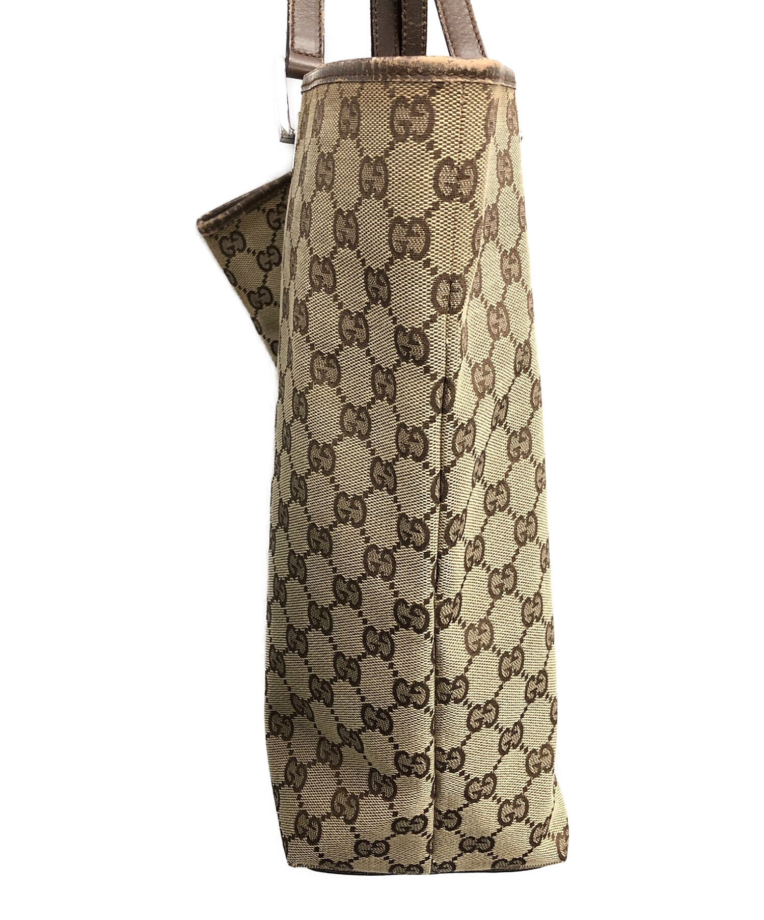 中古・古着通販】GUCCI (グッチ) トートバッグ ベージュ サイズ 