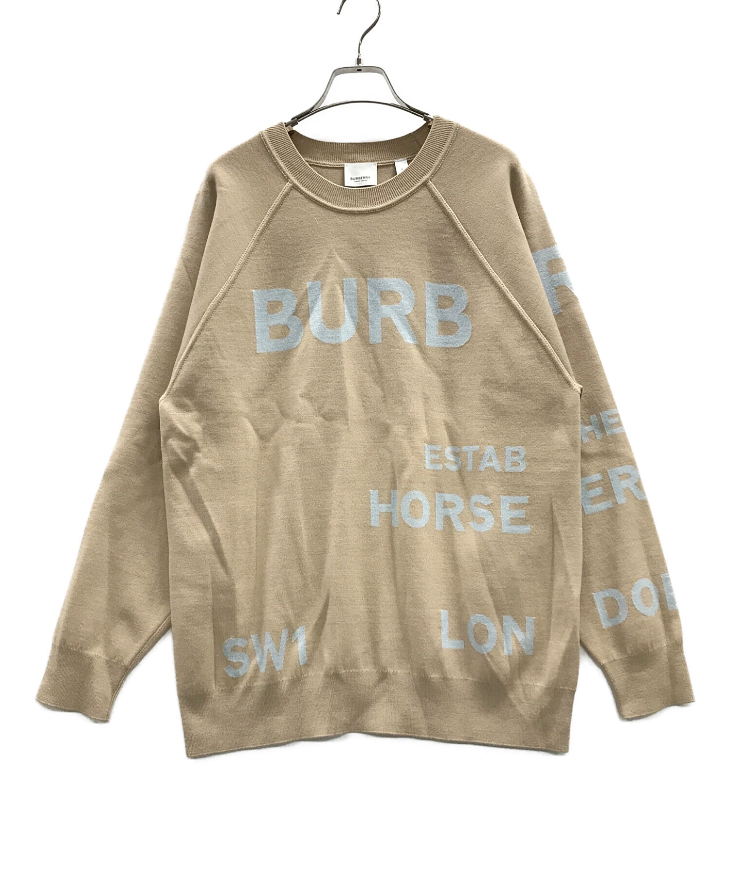 中古・古着通販】BURBERRY (バーバリー) ホースフェリーニット 