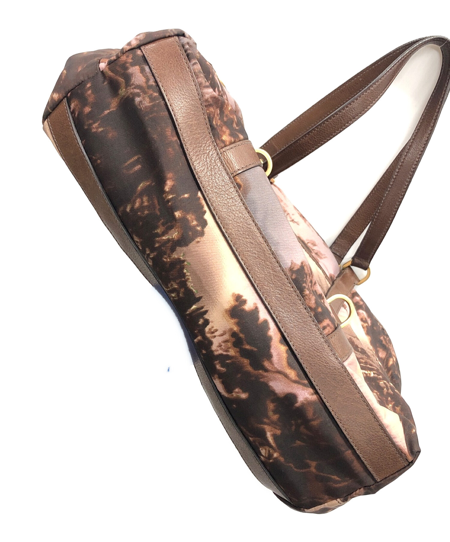 中古・古着通販】PRADA (プラダ) トートバッグ ブラウン サイズ:実寸 