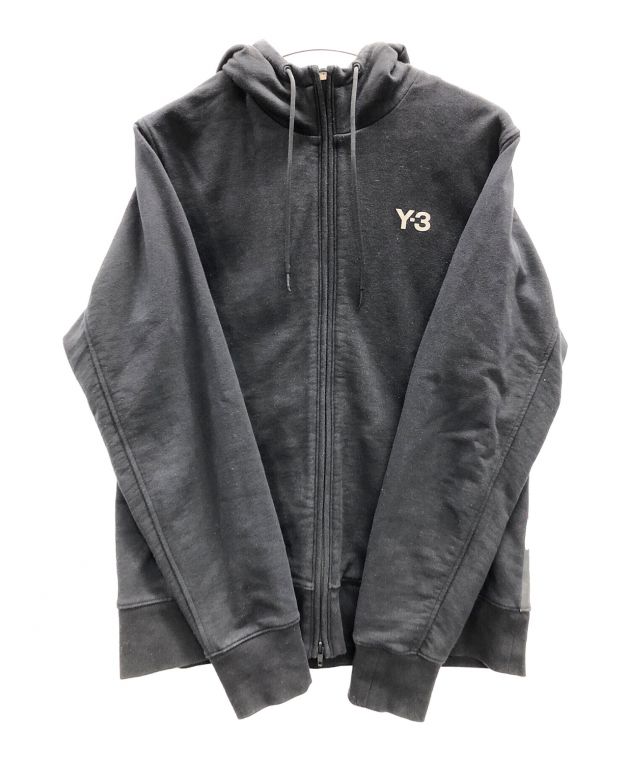 Y-3 (ワイスリー) adidas (アディダス) YOHJI YAMAMOTO (ヨウジヤマモト) ジップパーカー　アートグラフィックスウェット  ブラック サイズ:L/G
