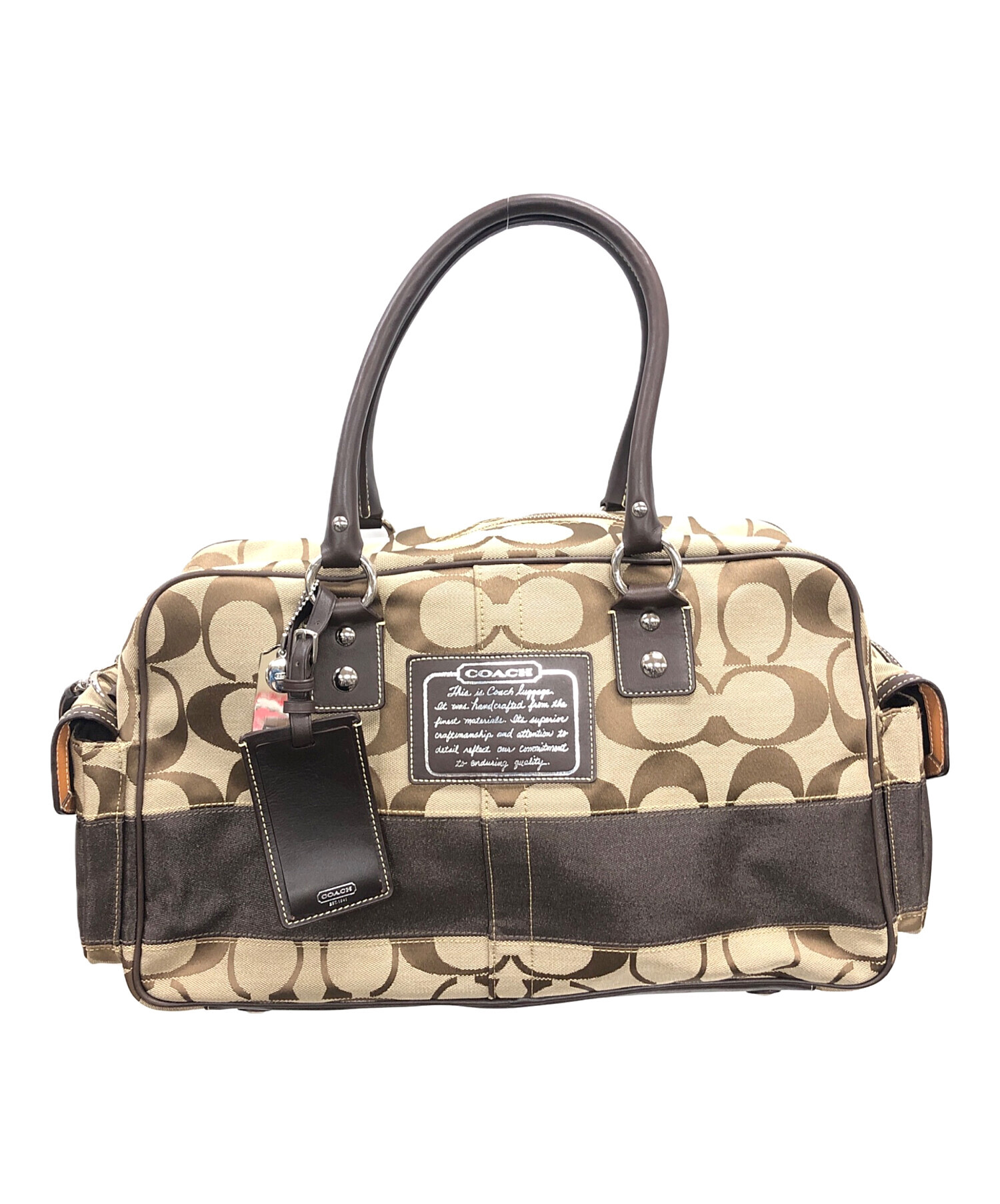 coach コーチ シグネチャー ボストンバッグ 買取相場～12,000円】COACH 