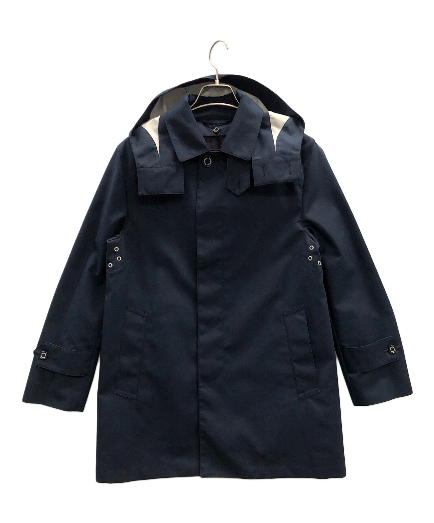 マッキントッシュフィロソフィー ネイビー ステンカラーコート 36 ライナー付き マッキントッシュ フィロソフィー ステンカラーコート ネイビー 36