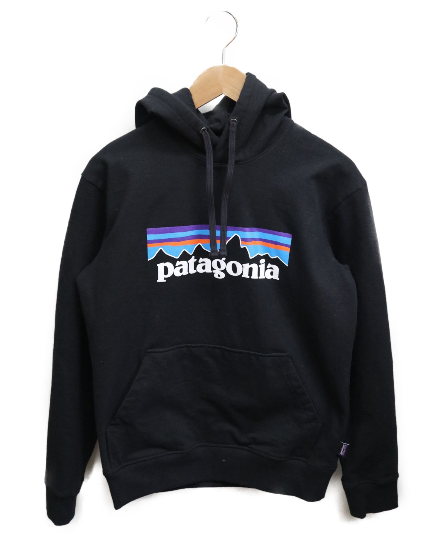 メキシコ製》パタゴニア patagonia☆パーカー M デカロゴ ブラック