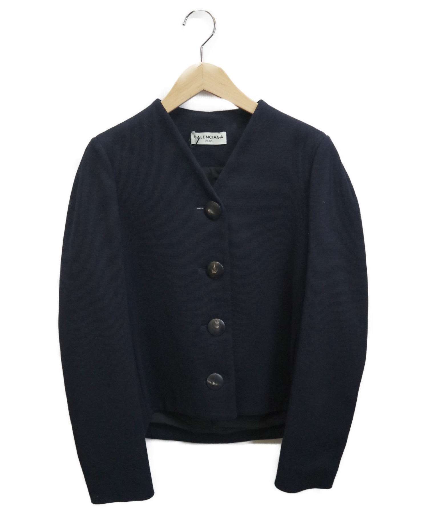中古・古着通販】BALENCIAGA (バレンシアガ) ノーカラージャケット 