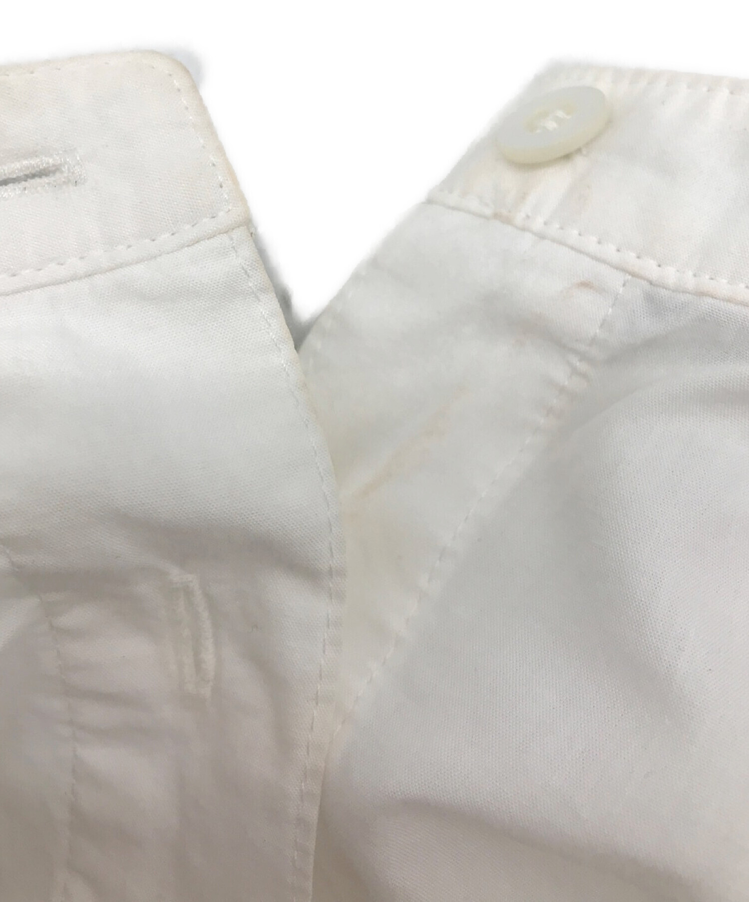 中古・古着通販】yori (ヨリ) バックギャザーシャツ ホワイト サイズ:F 