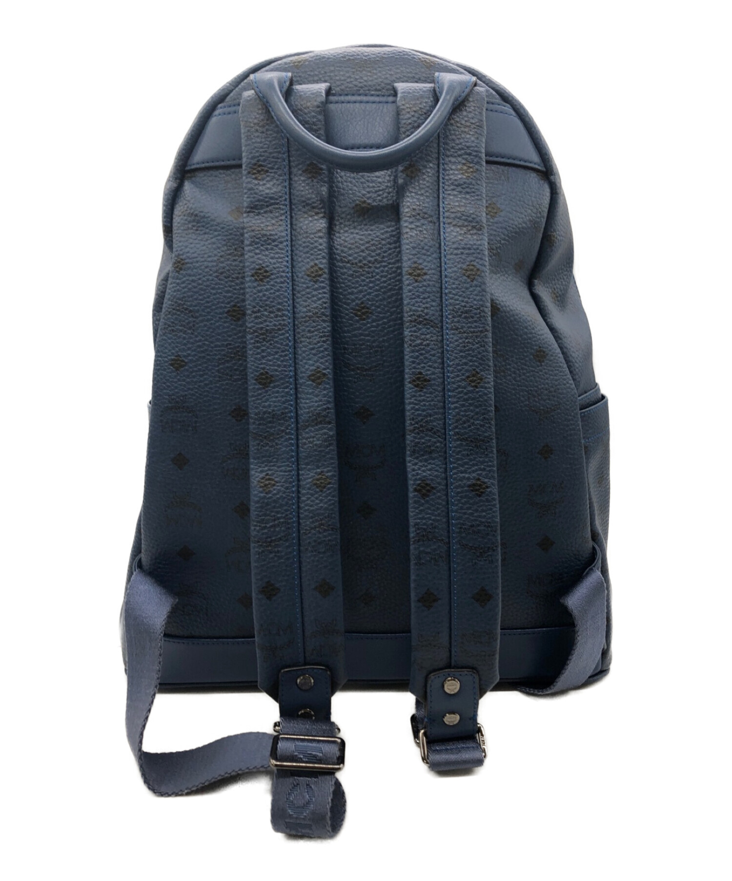 中古・古着通販】MCM (エムシーエム) スタッズリュック ネイビー 
