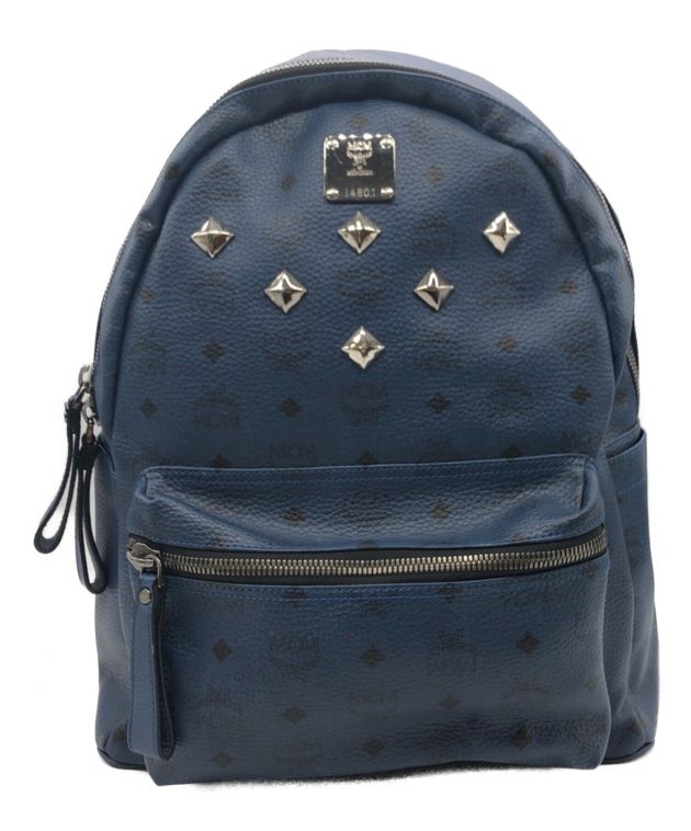 中古・古着通販】MCM (エムシーエム) スタッズリュック ネイビー 