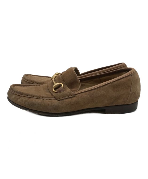 中古・古着通販】GUCCI (グッチ) ビットローファー ブラウン サイズ:40 