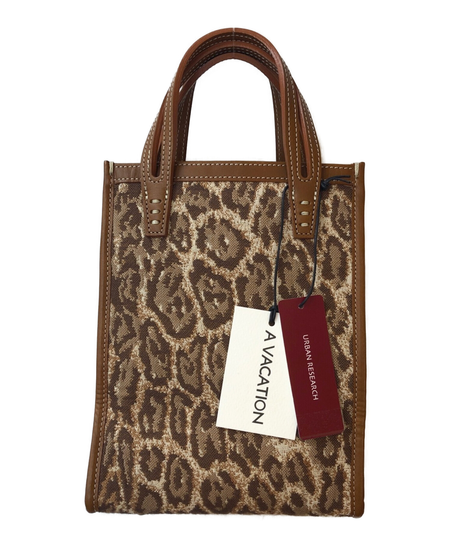 A VACATION (アヴァケーション) leopard tote bag ベージュ 未使用品