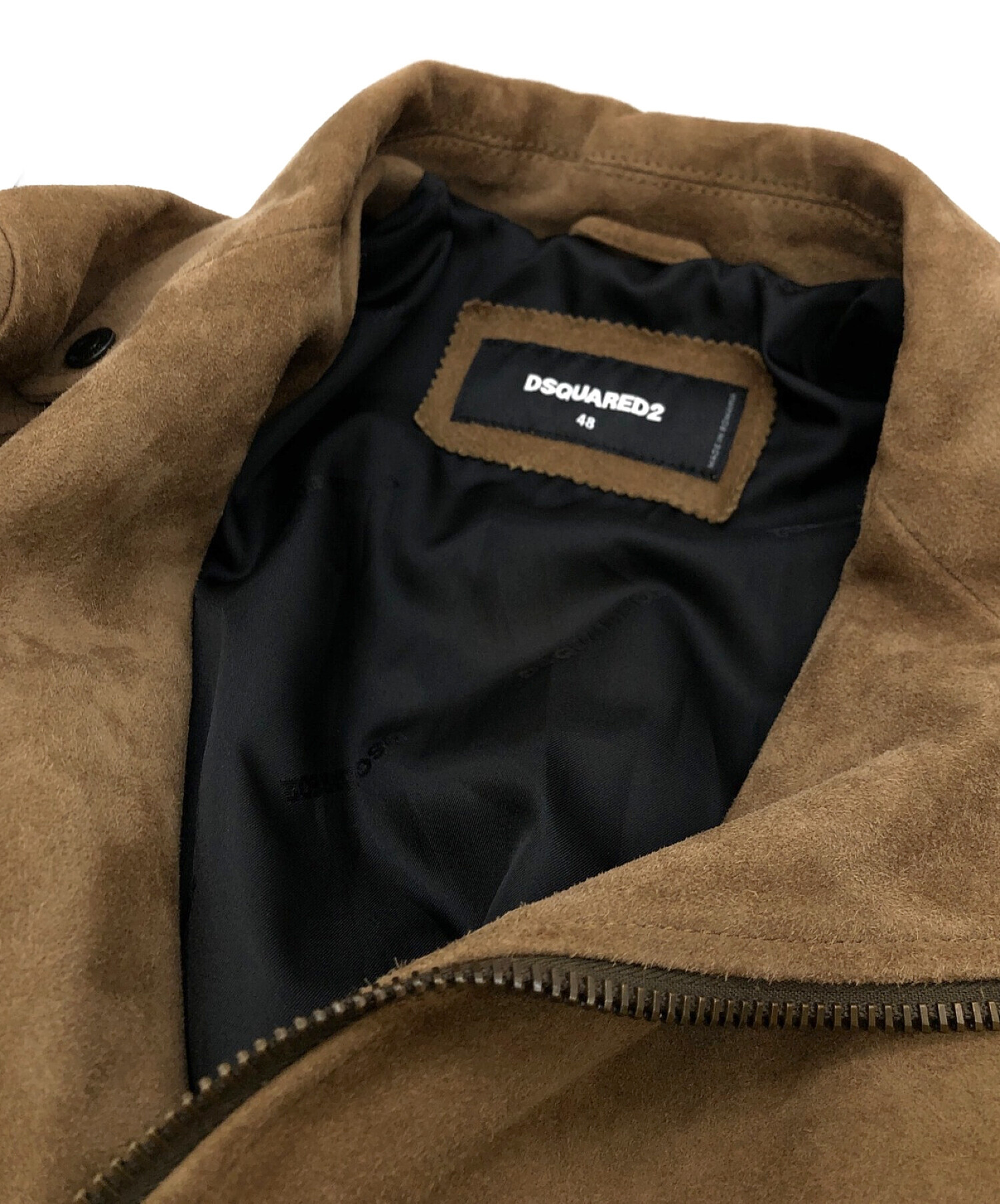中古・古着通販】DSQUARED2 (ディースクエアード) ゴートレザーダブル 