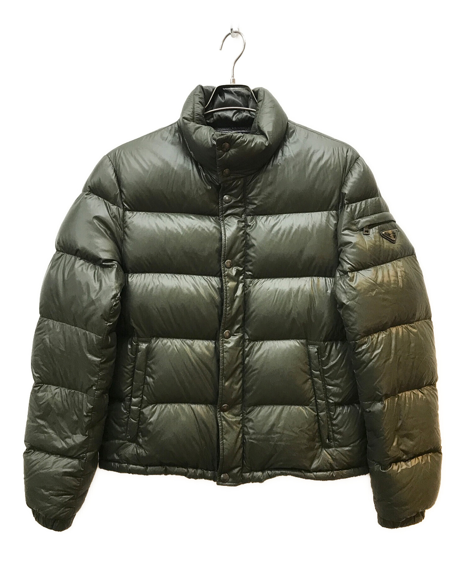 中古・古着通販】PRADA (プラダ) ダウンジャケット グリーン サイズ:48  
