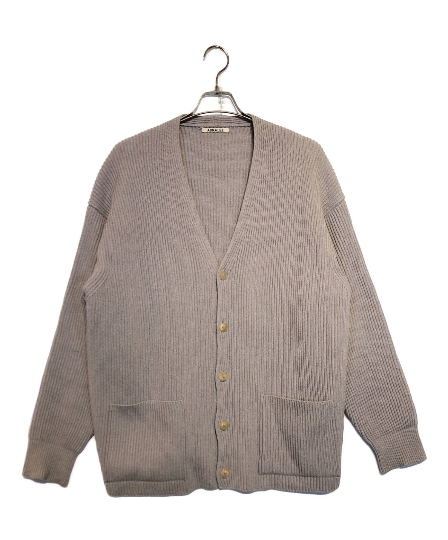 中古・古着通販】AURALEE (オーラリー) S/FINE/W RIB KNIT BIG  