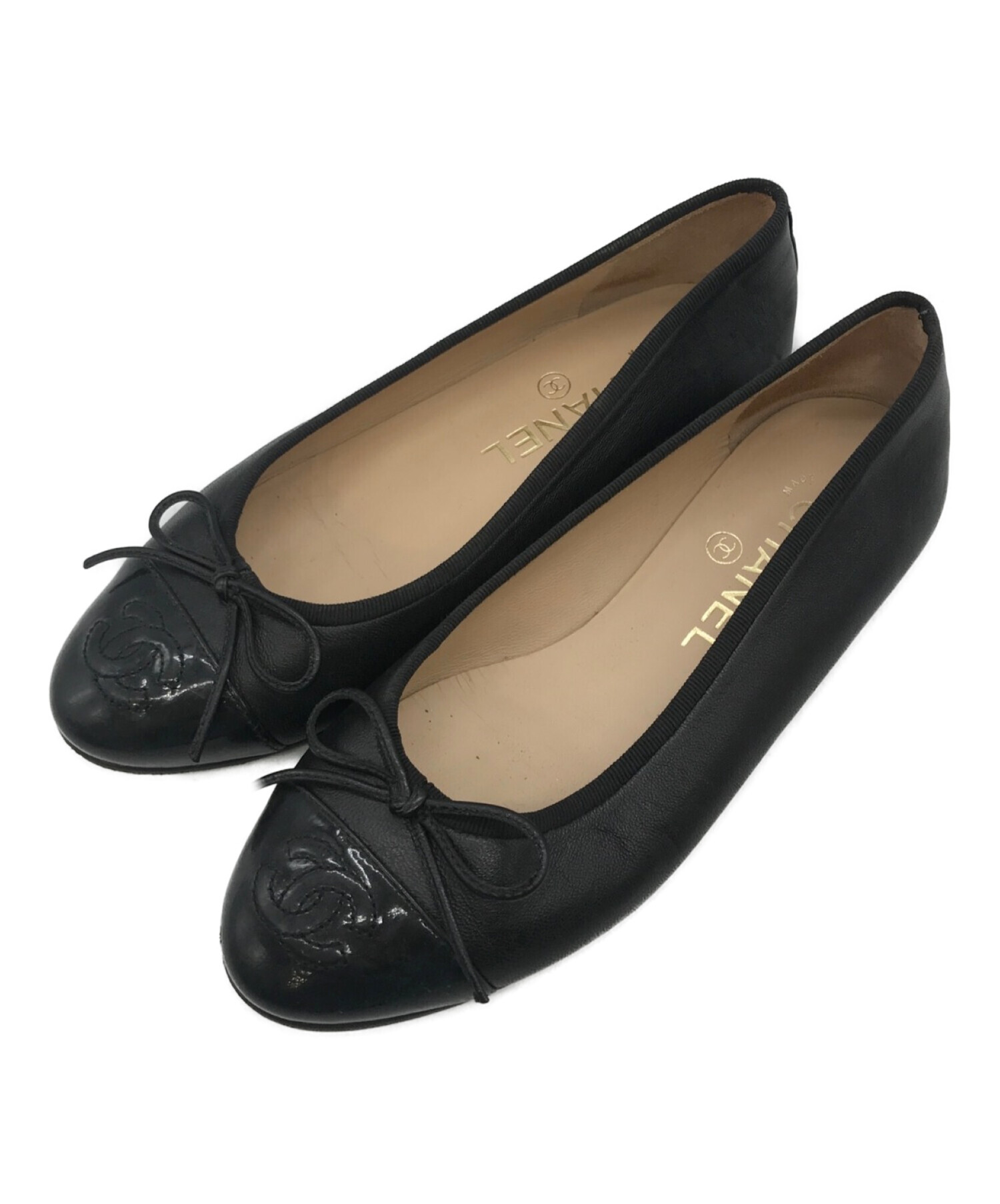 中古・古着通販】CHANEL (シャネル) ココマークフラットシューズ 