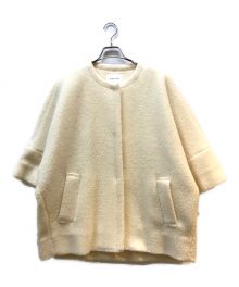 中古・古着通販】CADUNE (カデュネ) ノーカラーボアコート ベージュ 