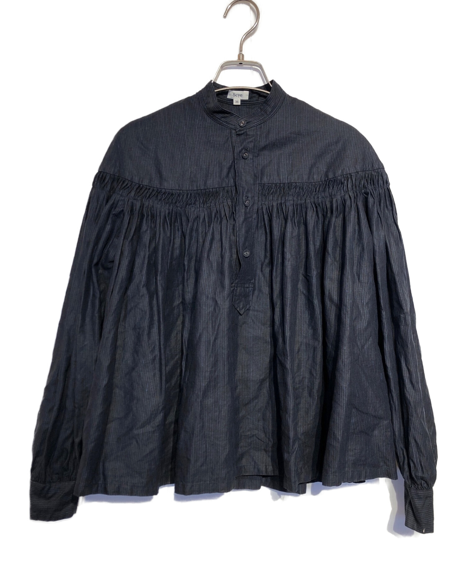 中古・古着通販】SCYE (サイ) リネン高密度チンツタックシャツ 