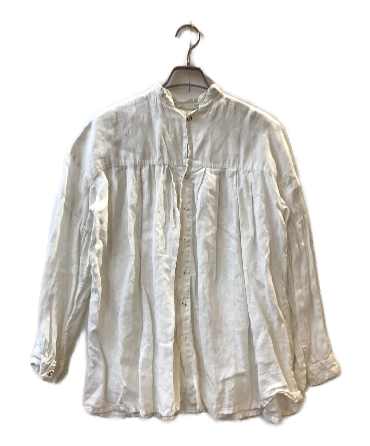 中古・古着通販】KAPITAL (キャピタル) バンドカラーリネンシャツ 