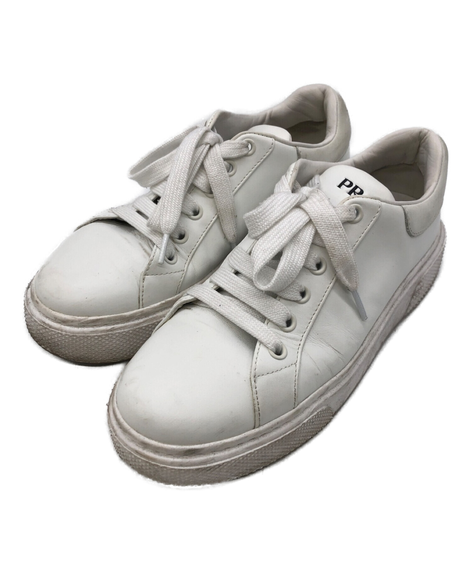 中古・古着通販】PRADA (プラダ) ローカットスニーカー ホワイト 