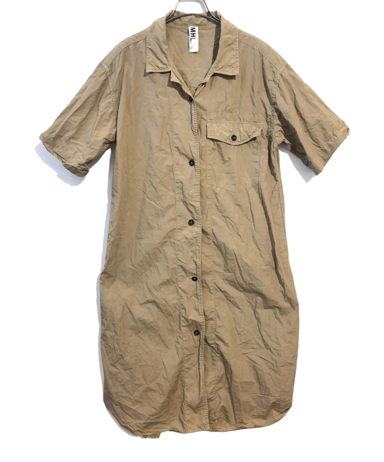 中古・古着通販】MHL (エムエイチエル) GARMENT DYE POPLIN シャツ 