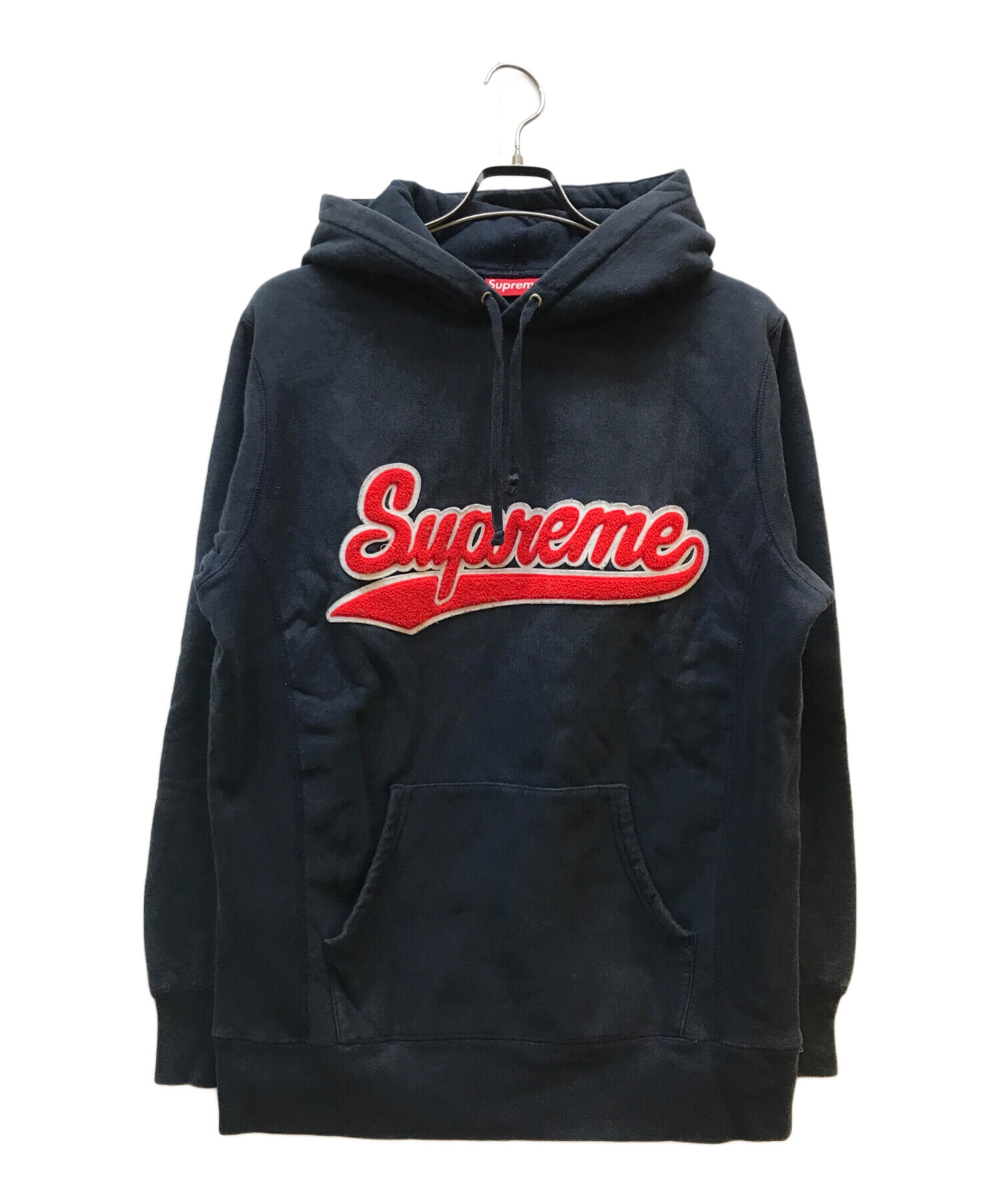 中古・古着通販】SUPREME (シュプリーム) パイルロゴパーカー ネイビー 