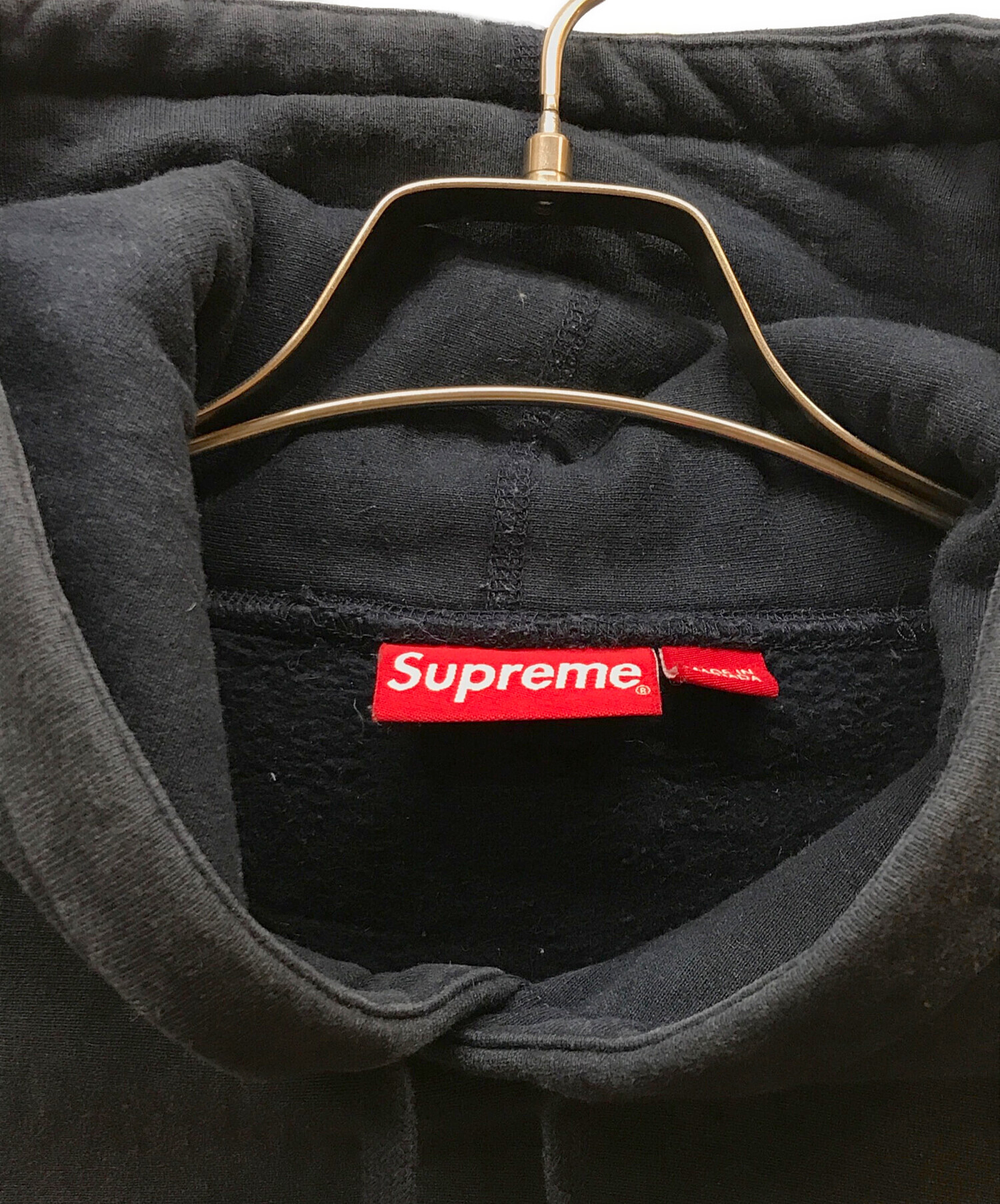 中古・古着通販】SUPREME (シュプリーム) パイルロゴパーカー ネイビー 