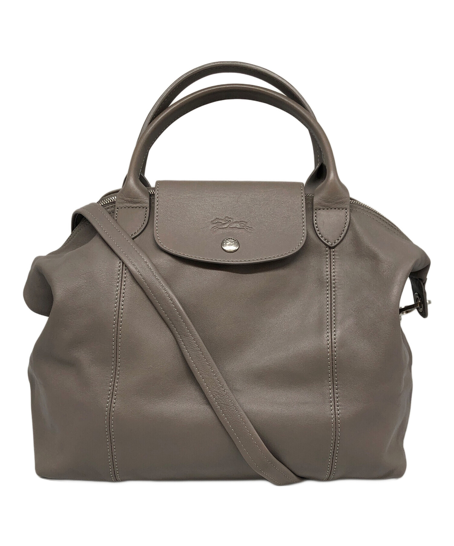 LONGCHAMP LE PLIAGE CUIRオールレザー 2WAY Lサイズ レディース