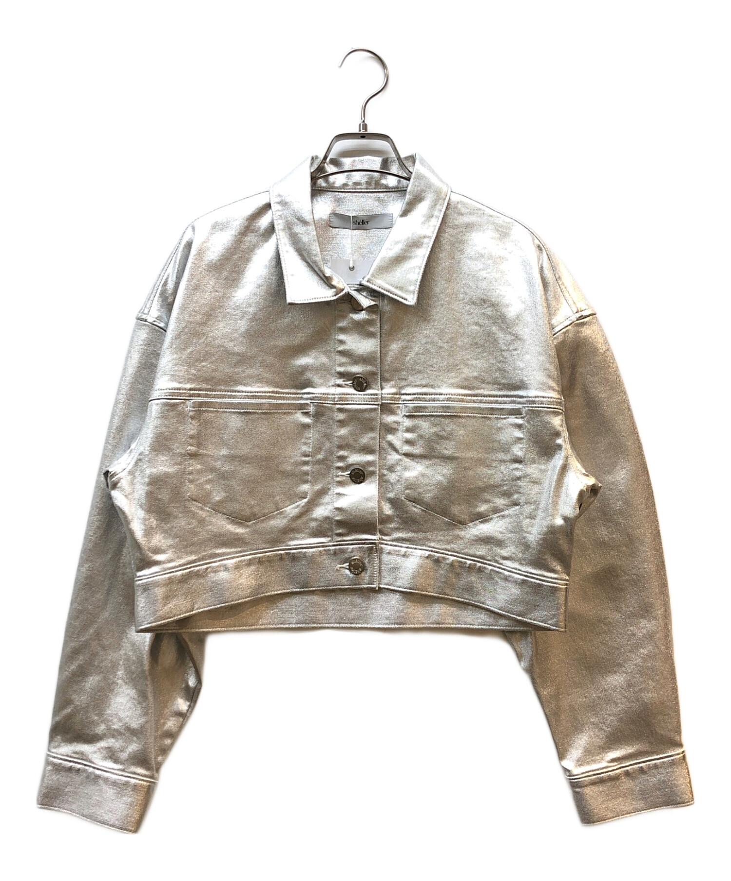 中古・古着通販】sheller (シェリエ) シルバーデニム ジャケット 