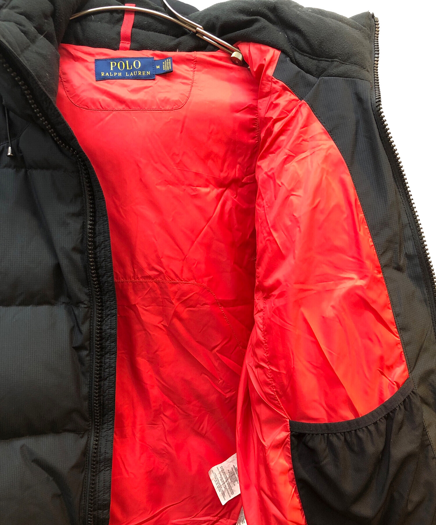 ポロラルフローレン ダウンジャケット ビッグポニー刺繍 M赤