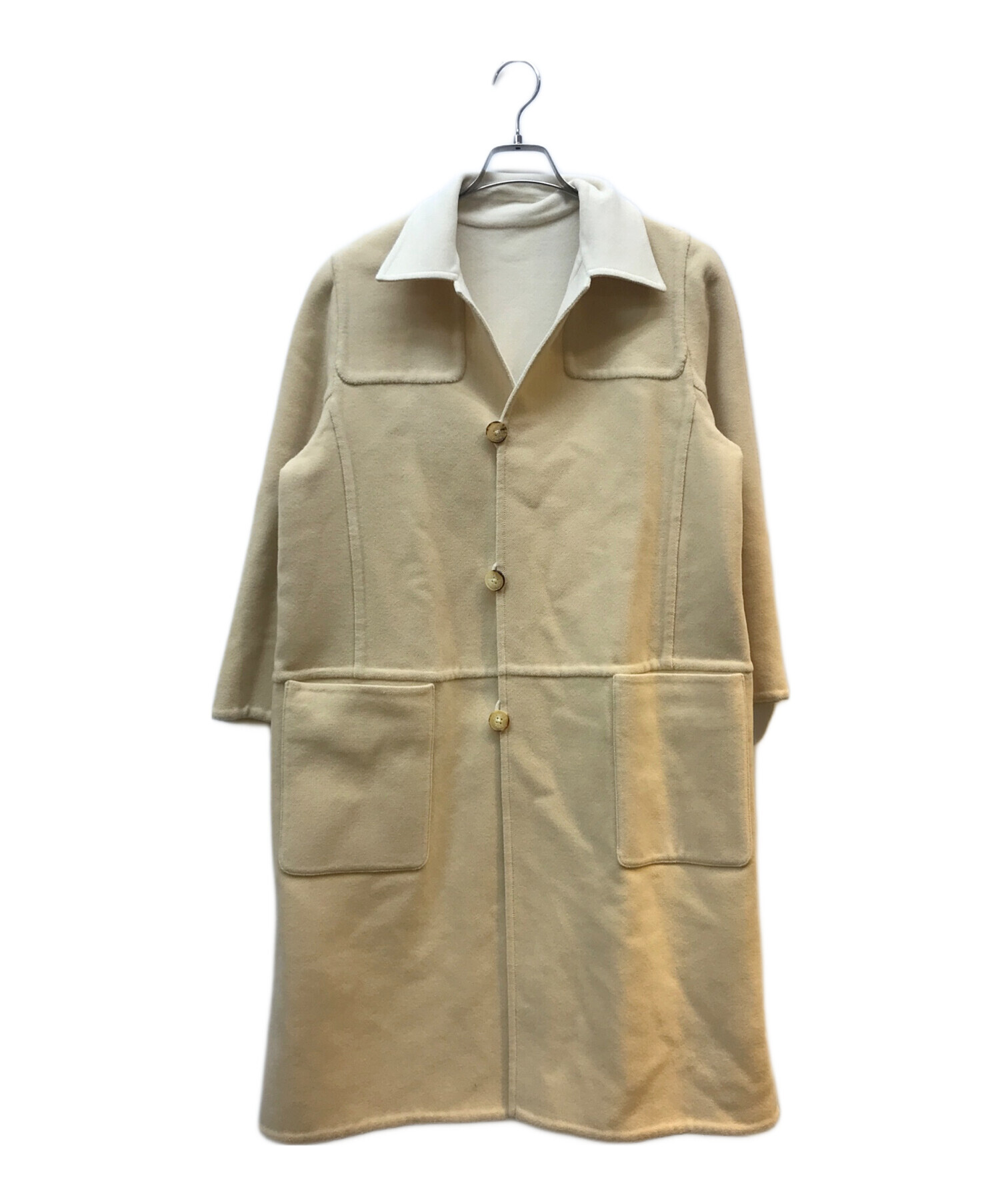 中古・古着通販】HERMES (エルメス) カシミヤブレンドリバーシブル 