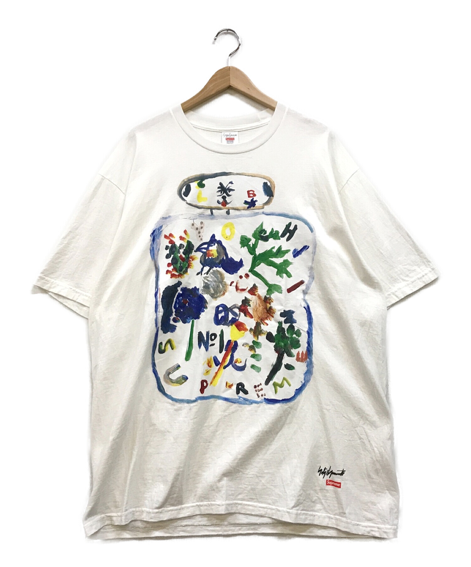 Supreme × Yohji Yamamoto (シュプリーム×ヨウジヤマモト) 22AW Paint Tee ホワイト サイズ:XL