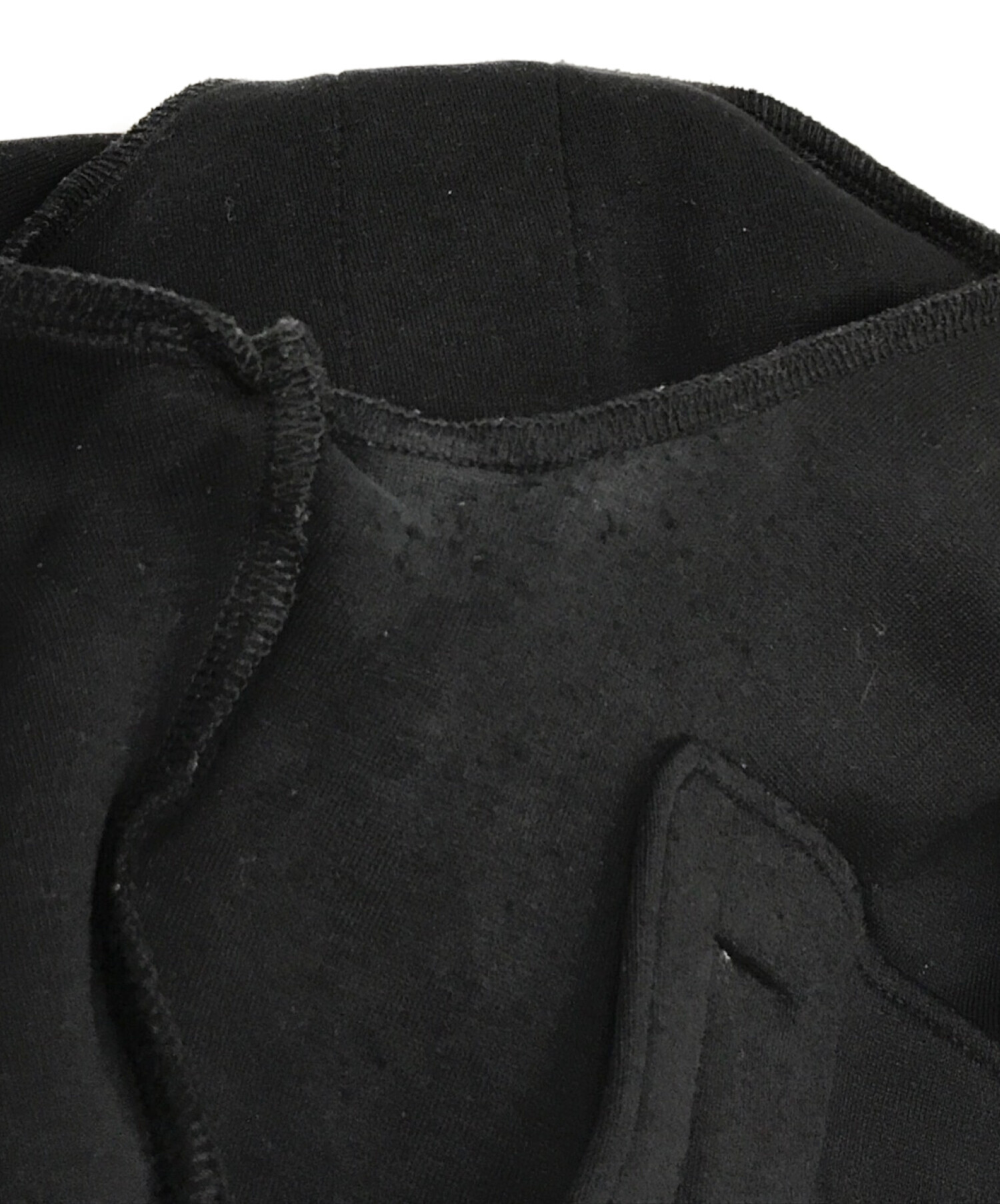 MIU MIU (ミュウミュウ) コットン×ナイロンロゴ刺繍トラックジャケット ブラック サイズ:S