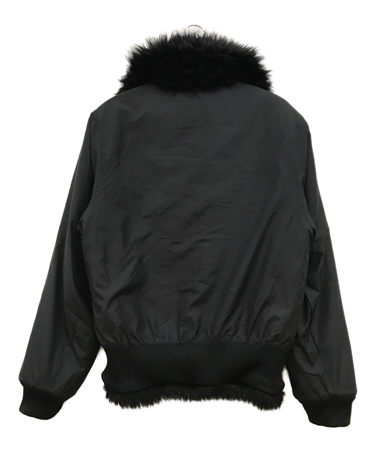 NIKE × AMBUSH reversible faux fur coat 黒
