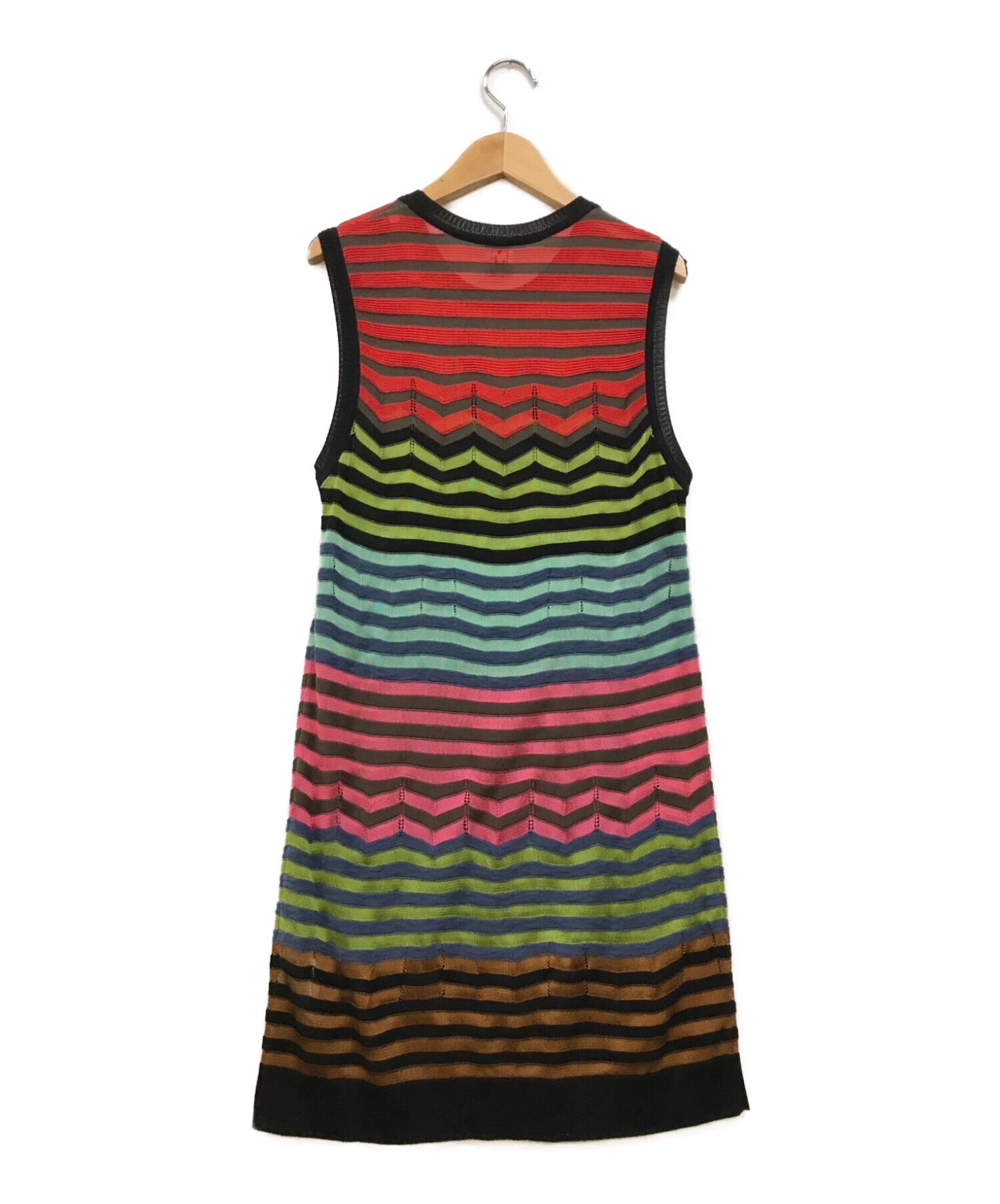 ミッソーニ ワンピース長袖 ひざ丈44 ミッソーニ ワンピース サイズ44