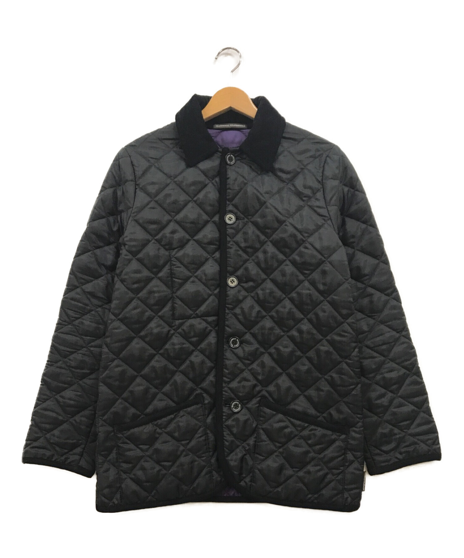 Traditional Weatherwear (トラディショナルウェザーウェア) WAVERLY キルティングジャケット ブラック サイズ:38