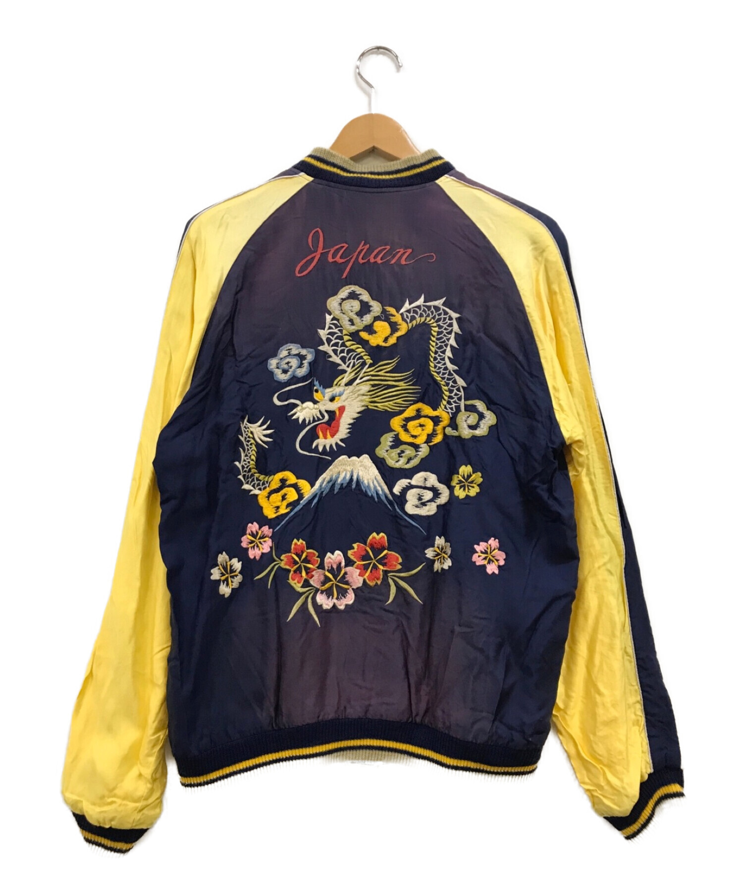 テーラー東洋 TT11146 リバーシブル スカジャン Lサイズ ALASKA サテン アラスカ 地図 TAILOR TOYO 古着 現状品  札幌市白石区 白石店 テーラー東洋 TT11146 リバーシブル スカジャン Lサイズ ALASKA サテン