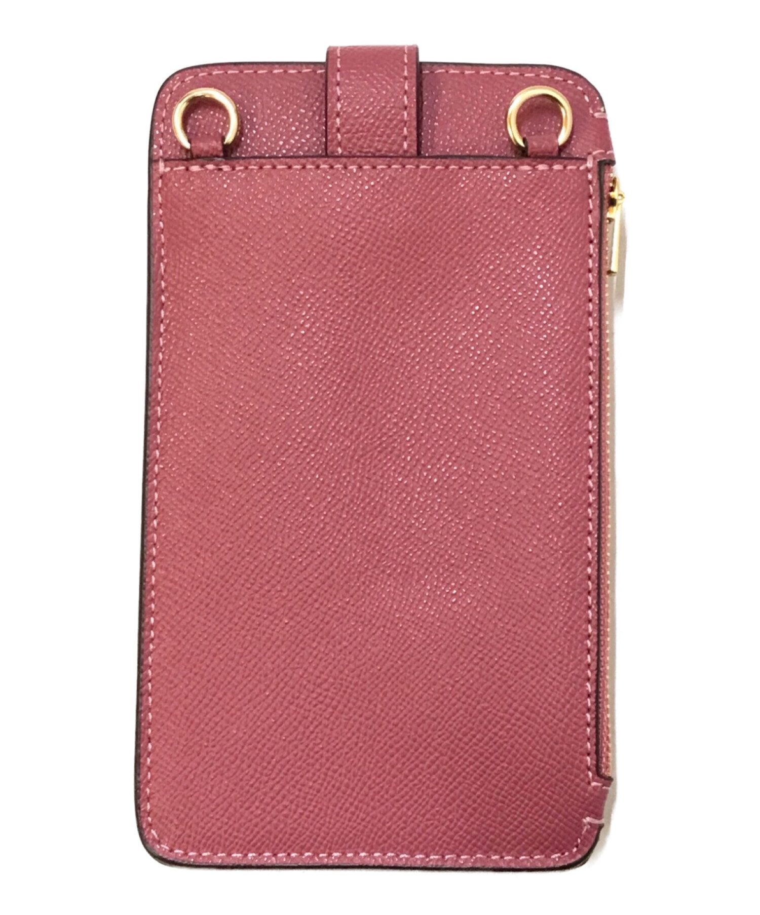 中古・古着通販】COACH (コーチ) スマホショルダーポシェット ピンク 