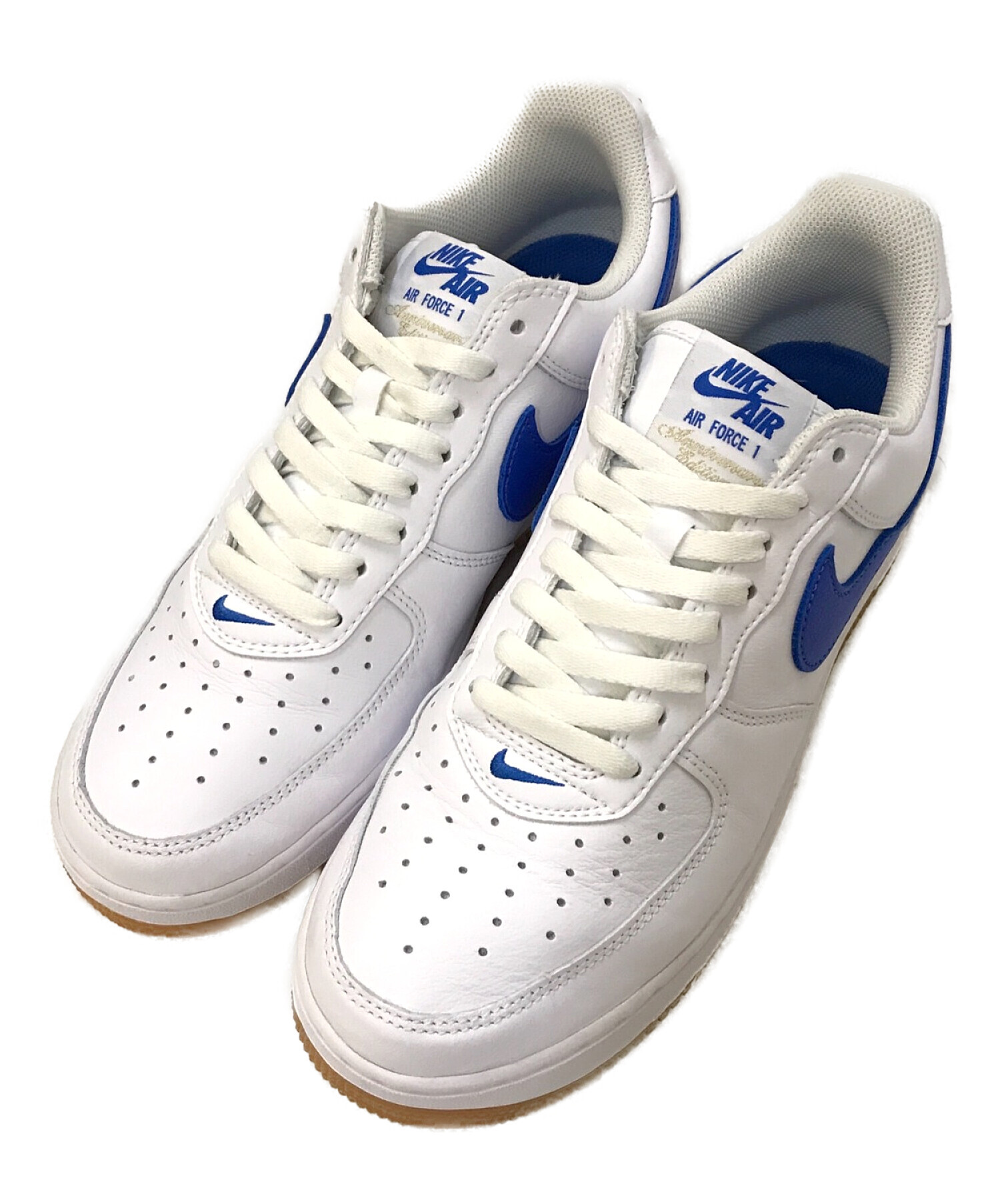 NIKE (ナイキ) AIR FORCE 1 LOW RETRO Color of the Month ホワイト×ブルー サイズ:28cm
