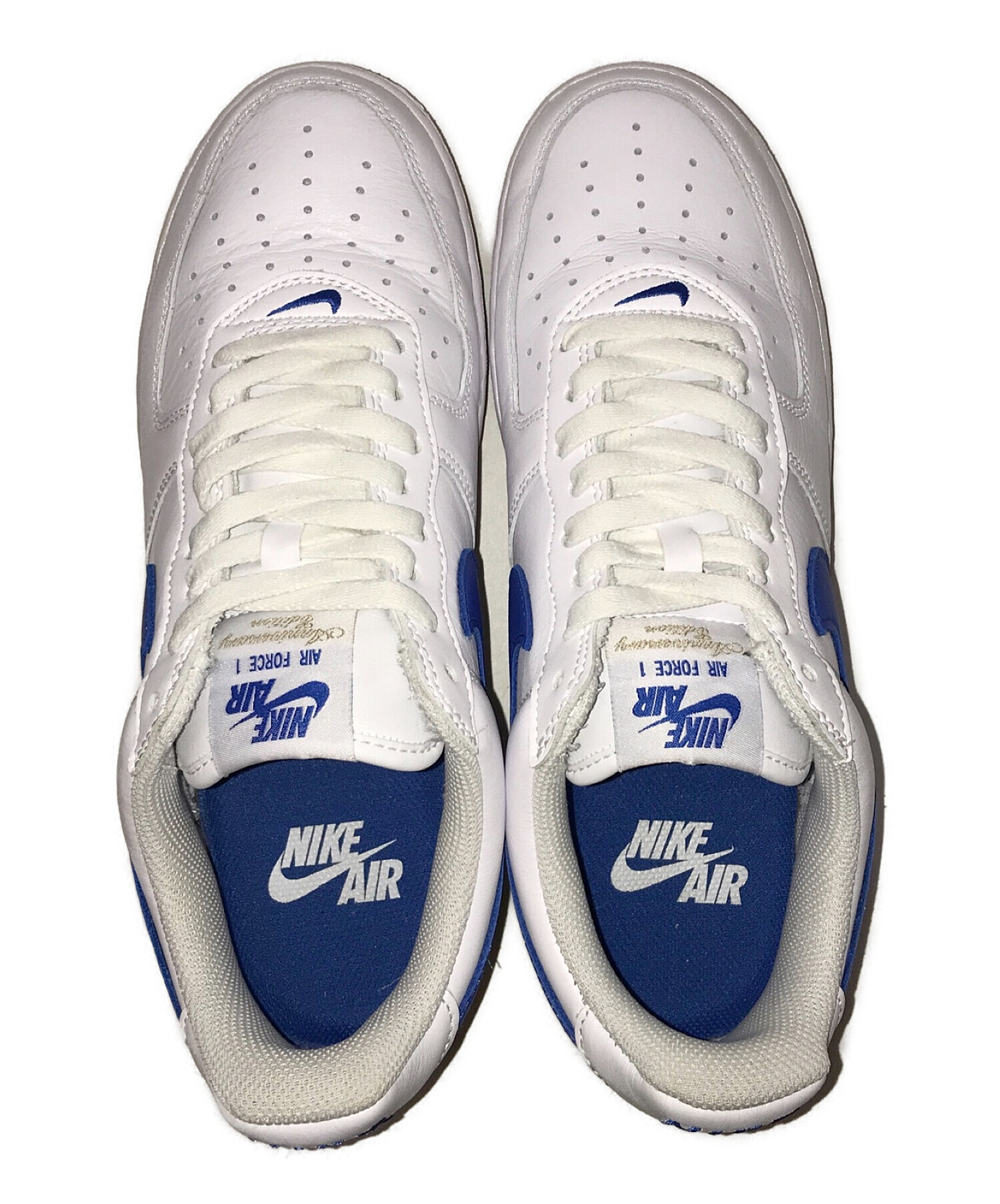 NIKE (ナイキ) AIR FORCE 1 LOW RETRO Color of the Month ホワイト×ブルー サイズ:28cm